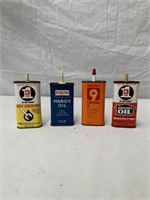 4 x handy oilers, 3 in one, Exxon & Hoppes