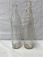 Esso & Europa tall quart NZ oil bottles