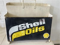 Shell oil bottle rack