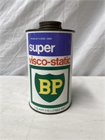 BP super visco-static quart oil tin