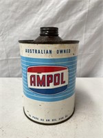 Ampol quart oil tin