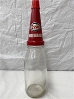 Genuine quart oil bottle & Esso top & cap