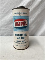 Ampol 30 HD quart oil tin