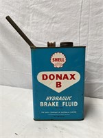 Shell Donax B hydraulic brake fluid 1 gallon tin