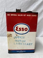 Esso upper lubricant 1 gallon oil tin