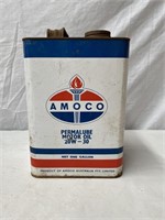 Amoco Permalube 1 gallon oil tin