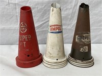 3 x Ampol oil bottle tops