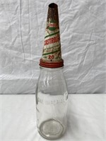 Castrolite tin top & imperial quart oil bottle