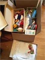 Large box of embroidery items