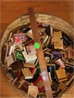 Large basket of vintage matchbox