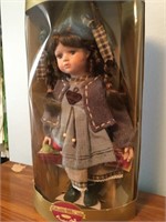 Collectible memories porcelain doll and box