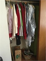 Contents of closet women’s suits coats other