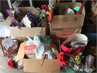 Large lot of miscellaneous holiday gift bags