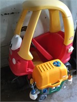 Little tykes children’s car and plastic