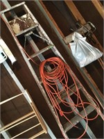 6 foot wooden ladder orange extension cord