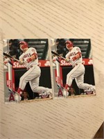 20 Topps Opening Day Mike Trout - 2 cards