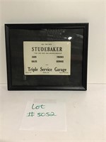 Antique Studebaker sign from Jasper, IN business