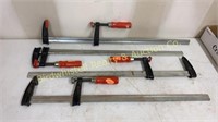 4 Bessey Clamps 24 Inches