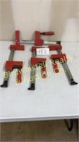 4 Bessey Clamps 14 Inches
