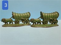 Ox Wagon Cast Iron Bookends