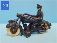 Champion Police Cast Iron Motorcycle
