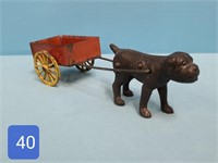 Buster Brown Dog & Wagon Toy