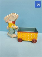 Chein Tin Litho Rabbit/Cart Toy