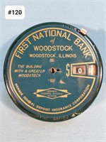 First National Bank of Woodstock Coin Bank