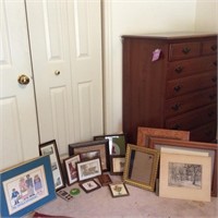 Chest of Drawers and Wall Decor