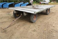 Flat Rack Wagon On Running Gear, Approx 8FT x 16FT