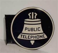 DSP Public Telephone flange sign