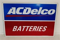 SST AC Delco Batteries embossed sign