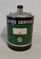 5 gallon Cities Service oil can