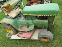 John Deere 110 lawn mower, deck not orig, project