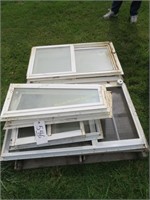 skid of windows, 2-35"x19" + others