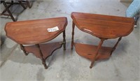 2- 1/2 moon occasional tables