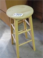 small maple stool, 28"h