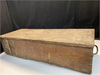 Antique Wooden box  25” x 10”x 6.5”