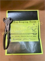 very clean collectible hog ring pliers