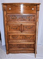 5 DRAWER OAK CHEST