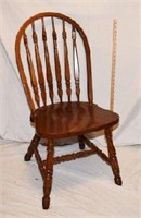 OAK WINDSOR STYLE CHAIR - SOME NICKS ON TOP OF