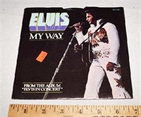 ELVIS " MY WAY & AMERICA " 45 RPM RECORD