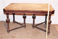 BARONIAL DINING TABLE FOR PAINT OR REFINISH