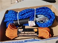Toe Rope 7/8inch x 14ft, And 7 Strand Paracord,