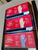 2 Boxes Of 100 Vylan Disposable Gloves, And Box