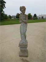 6 foot tall Vintage Concrete Garden Statue!