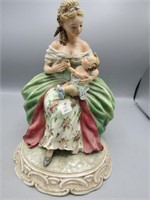 Incredibly detailed Capodimonte mother and child