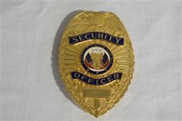 Metal US Security Officer Badge