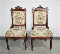 Pair Antique Eastlake Chairs