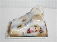 Antique Porcelain Covered Cheese Dish